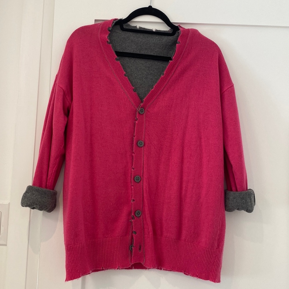 Franklin and Daysi reversible cardigan. Size medium.